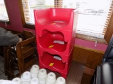 (3) Red Booster Seats