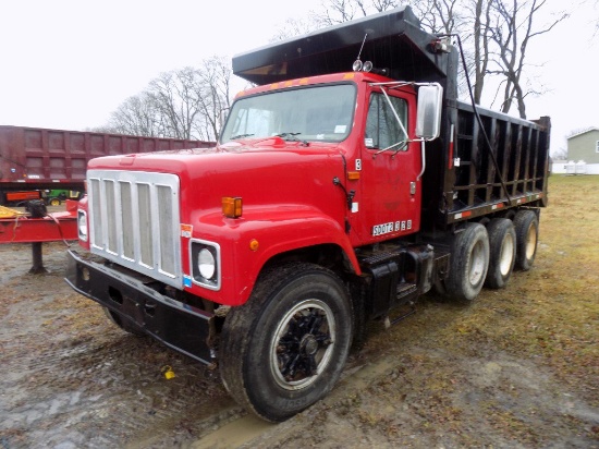 1995 IH S2574 Tri-Axle Dump Truck, Cat 3176 Dsl Eng, 8LL Trans, 16' Steel B