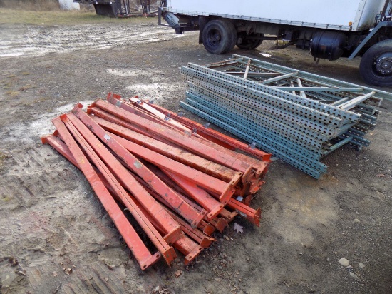 (11) Sections 7' Tall Pallet Rack w/ Cross Pieces - Need to be Bolted for W