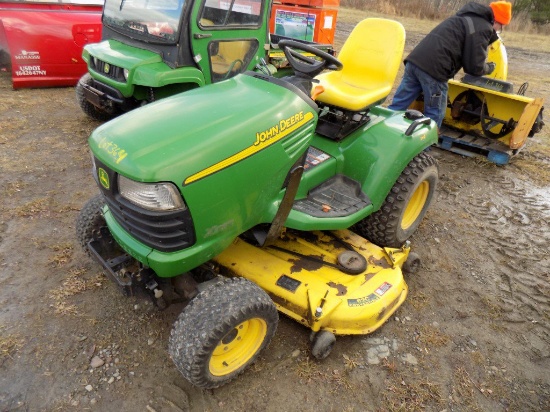 JD X585 4wd Garden Tractor w/ 62'' Deck, Gas. Eng., Hydro, All Hyd., PS, S/