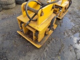 Hyd Plate Tamper for Large Excavator - Yellow