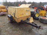 Atlas Copco 185 CFM Trailer Mounted Air Compressor w/ JD 4 Cyl. Dsl. Eng.,