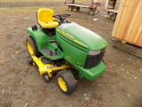 JD 345 Garden Tractor w/ 48'' Deck, 802 hrs, Hydro, PS,  S/N 100952