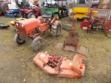 Power King Tractor 1614 w/ Blade, Deck, Counter Weight - Needs Carb Work