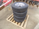 Mounted 5+225/75/15 Trailer Tires