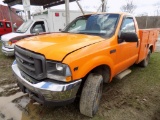 2002 Ford F250 Pickup, Orange, 141,000 MI, Vin# 1FDNF21L52EC83683 - HAS TIT