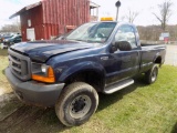 2001 Ford F350, Gas, Blue, 29,428 Miles VIN# 1FTSF31L41ED63407