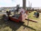 Red Trailer w/ Pulley Operated Water Pump, Hand Pump, Air Comp., Hit & Miss