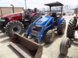 New Holland TC45-DA, 4WD, ROPS Canopy, R4 Tires, Hydro Trans, 1255 Hrs, 1 S