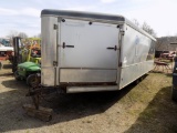 2007 United 4-Place Enclosed Snowmobile Trailer, Gray, T/A, Vin #: 48BTE252
