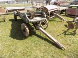 Green Horse Drawn Buckboard Wagon