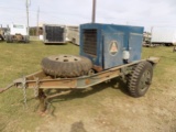 15 KW Generator, 4 cyl gas, 3 Phase, On Trailer,