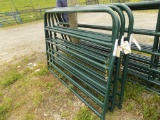 (2) New Priefert 5' Gates - Green (2 x Bid Price)