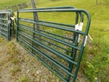 (2) New Priefert 10' Gates - Green (2 x Bid Price)