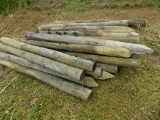 (23) Assorted Length Fence Posts - Mostly 6' x 7' (23 x Bid Price)