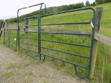 (1) Priefert 12' Green Corral Panel Gate w/ 6' Pass Through