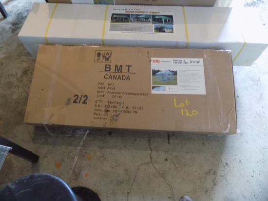 New in Box 8' x 10' Twin Wall Greenhouse TMG Industrial - 2 Boxes