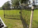 New 20'' Black Entrance Gates - 2 Pieces