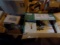 Box of 90's Sales Kit, Box of New Light Bulbs, 2 Boxes of Asst. Parts (upst