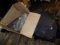 Box of Asst. Parts & Large Group of Rubber Floor Mats