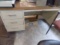 Tan Steel/Wood Top Office Desk
