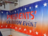 ''Presidents Celebration Event'' Banner 30'' x 94''