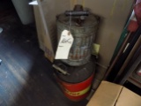 Antique Small Gas Can & Red Gas Can (2)