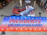 (2) Its all About the Best Vehicles Banner 6', (2) Presidents Celebration E