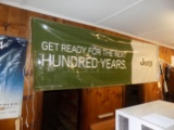 Jeep ''Get Ready For The Next 100 Years'' 10' x 3' Banner Hanging