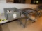 Small White table, 2 Engineered Aluminum Carts