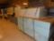 (4) Pallets of Blue & Gray Cabinet Shelves & 1 Gray Cabinet