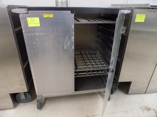 Stainless Steel Storage Cabinet on Heavy Duty Casters