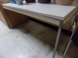 5' Wooden Metal Table