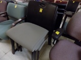 (6) Black Waiting Room Chairs