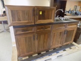 69'' Kitchen Counter w/ 2 Bay Sink