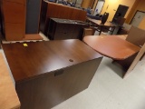 Wooden Desk and Dining Table & Half a Desk