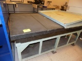 6'x4' Granite Surface Plate w/Ledges Work Table w/Folding Cover