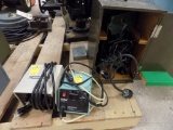 Ingersol Rand Power Supply, Weller Soder Supply & Green Microscope in Wood