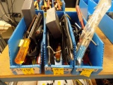 (3) Little Parts Bins of Tools, Mostly Crimpers,Drill Bits,Hammers, Etc