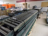 (2) Pallets of (10) 10' Sections of Roller Conveyer w/ 1 Extra Odd Roller S