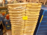 Approx 40 Tan Parts Bins on IBM Pallet  (More like 44)