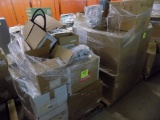 (2) Pallets of Manufacturing Surplus Parts, Cables, Zipties, Plugs and Odd