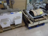 Ventilated Work Booth & Pallet of Press Parts