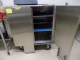 Stainless Steel Storage Cart w/ Slide Shelves on Casters