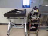 Aluminum Flip Table and 2 Tier Wire Cart with EZ Board Tool and Leitz Micro