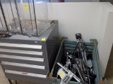 IBM Bin Full of Work Table Attachments and Clear Tray Rack Case