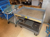 2 Tier Rolling Cart, 2 Step Stand and Tektronix Table