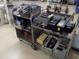 (2) Carts Full of Misc Computer and Test Equipment