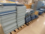 (6) Pallets of Blue Shelves, (1) Pallet is Small IBM Pallet