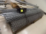 Pallet of Chain Link Fence on 2 Large IBM Pallets